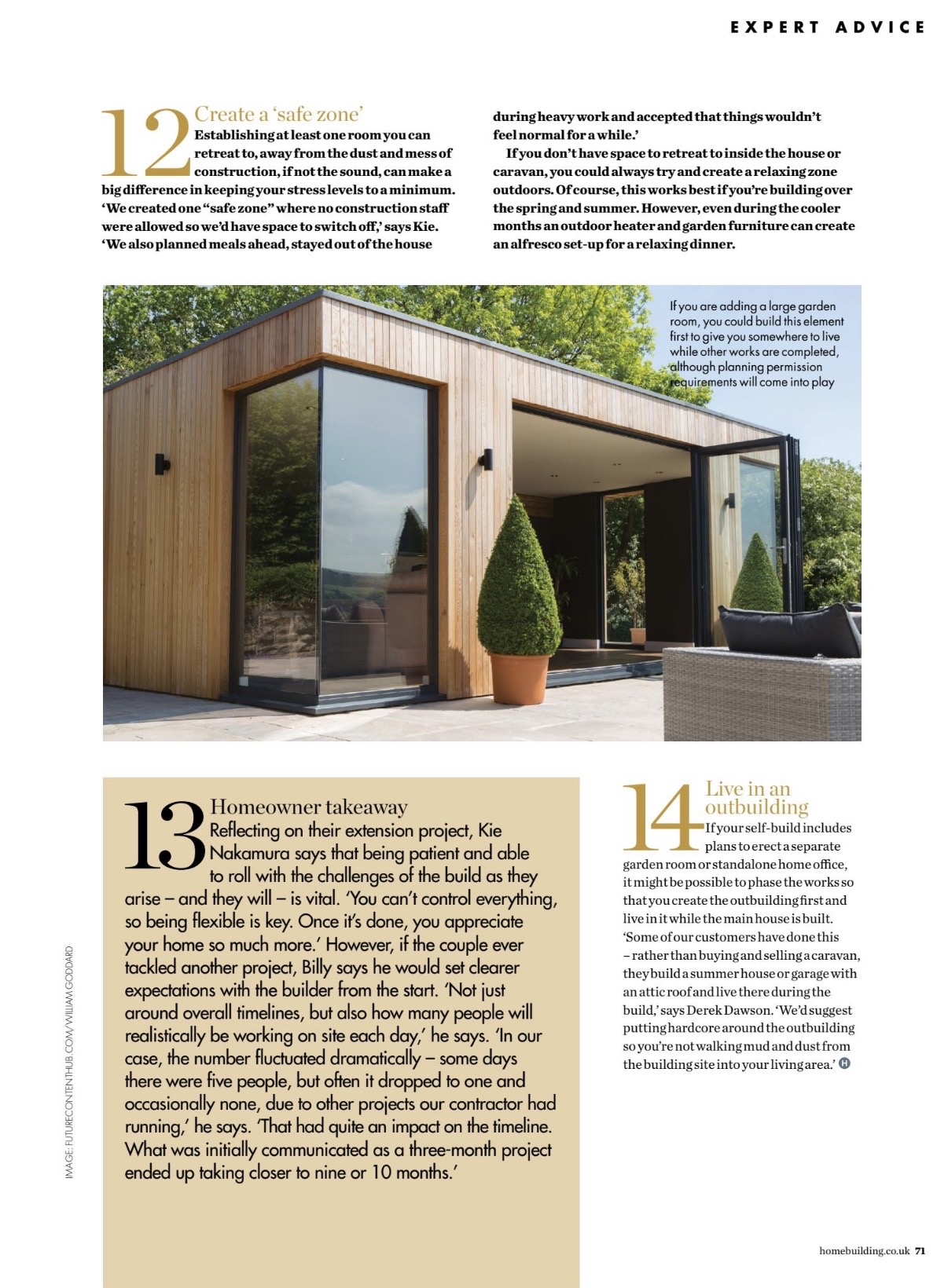 Final magazine pages covering safe zones, communication and realistic expectations